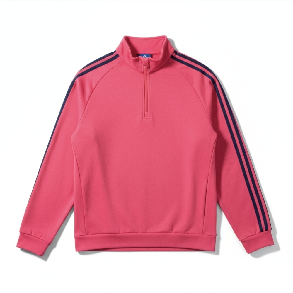 Adidas Performance 1/4 Zip Sweatshirt - Women's Size Medium - Pink